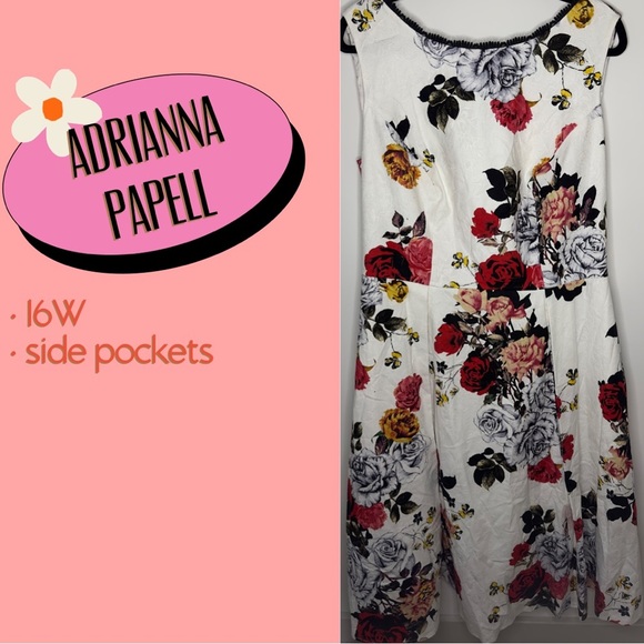 Adrianna Papell Dresses & Skirts - Adrianna Papell Women’s Size 16W Tea Length Dress